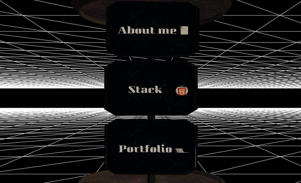 3D Portfolio Menu